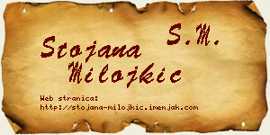 Stojana Milojkić vizit kartica